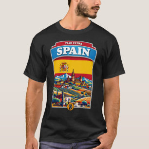 Spain Barcelona Flag Europe T-Shirt