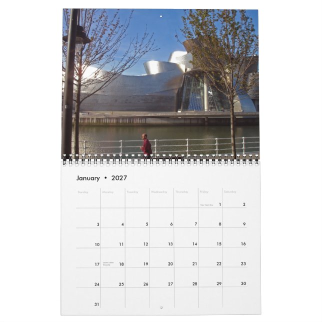 Spain BILBAO,  2012 Calendar (Jan 2027)