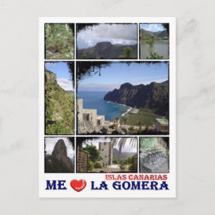 Spain - Canary Islands - La Gomera - I Love - Postcard
