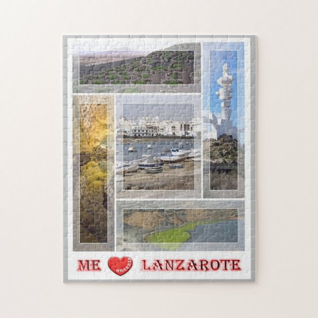 Spain - Canary Islands - Lanzarote - I Love - Jigsaw Puzzle (Vertical)