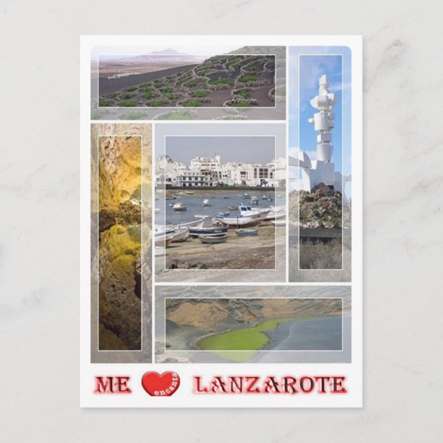 Spain - Canary Islands - Lanzarote - I Love - Postcard (Front)