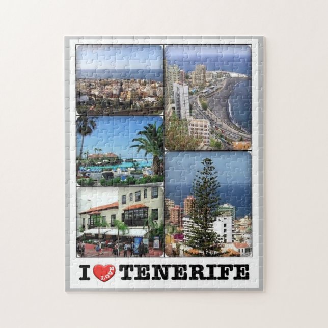 Spain - Canary Islands - Tenerife - I Love - Jigsaw Puzzle (Vertical)