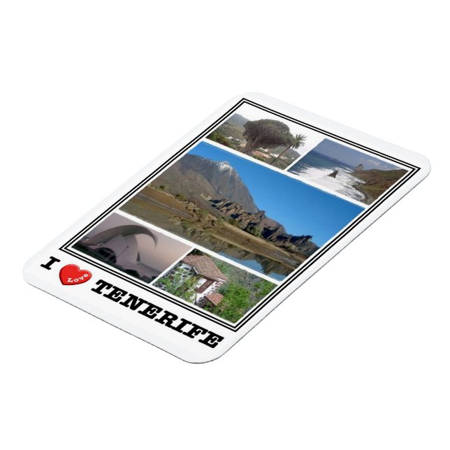 Spain - Canary Islands - Tenerife - I Love - Magne Magnet (Left Side)