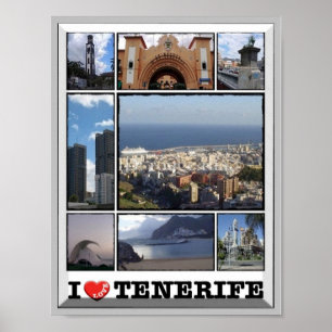Spain - Canary Islands - Tenerife - I Love - Poster