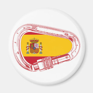 Spain Carabiner Flag Magnet