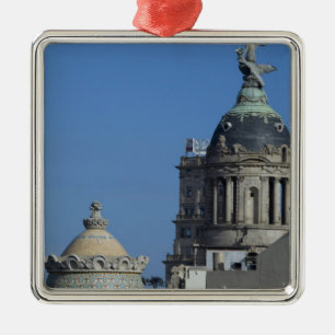 Spain, Catalonia, Barcelona. Barcelona roof top 2 Metal Ornament