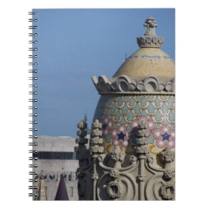 Spain, Catalonia, Barcelona. Barcelona roof top Notebook