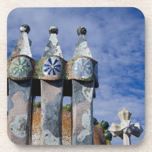 Spain, Catalonia, Barcelona. Casa Batllo (1906). 2 Coaster