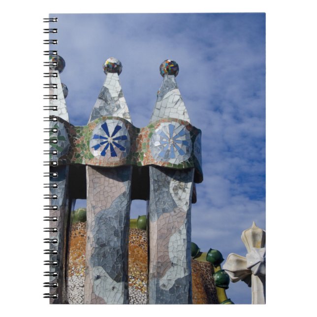 Spain, Catalonia, Barcelona. Casa Batllo (1906). 2 Notebook (Front)