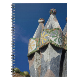 Spain, Catalonia, Barcelona. Casa Batllo (1906). Notebook