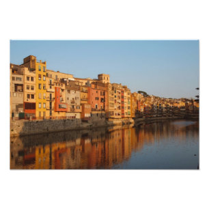 Spain. Catalonia. Gerona. Houses on the Onyar Photo Print