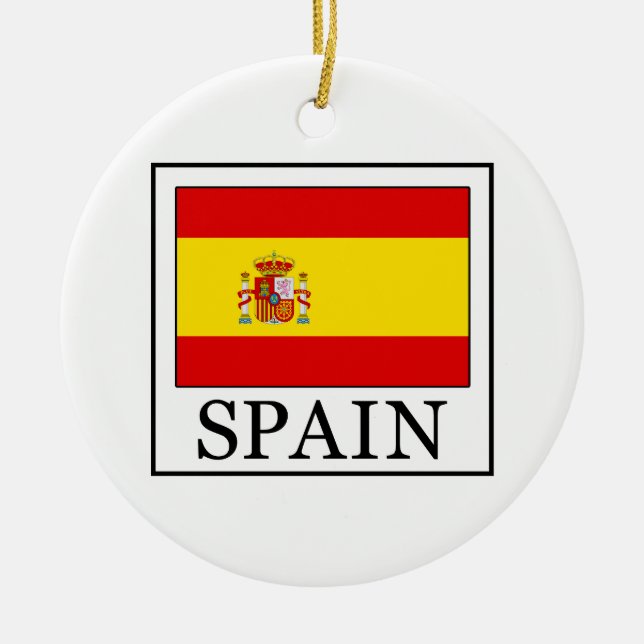 Spain Ceramic Ornament (Front)