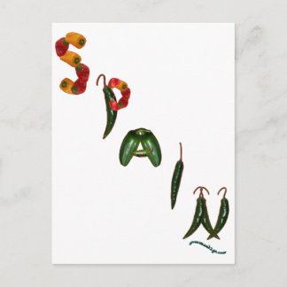 Spain Chilli Peppers Postcard