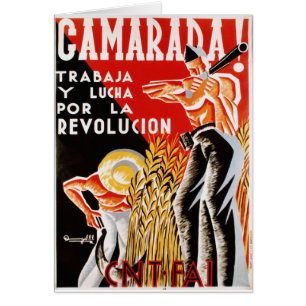 Spain civil war CNT-FAI original poster 1936