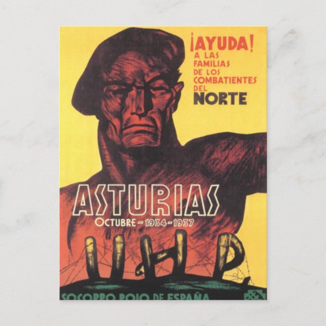 Spain civil war soccoro rojo de Espana 1936 Postcard (Front)