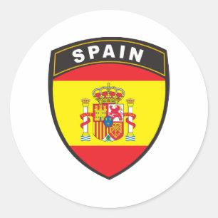 Spain Classic Round Sticker