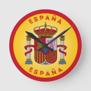 Spain Coat of Arms Circle Shape  Round Clock