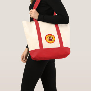 Spain Coat of Arms Circle Shape Tote Bag