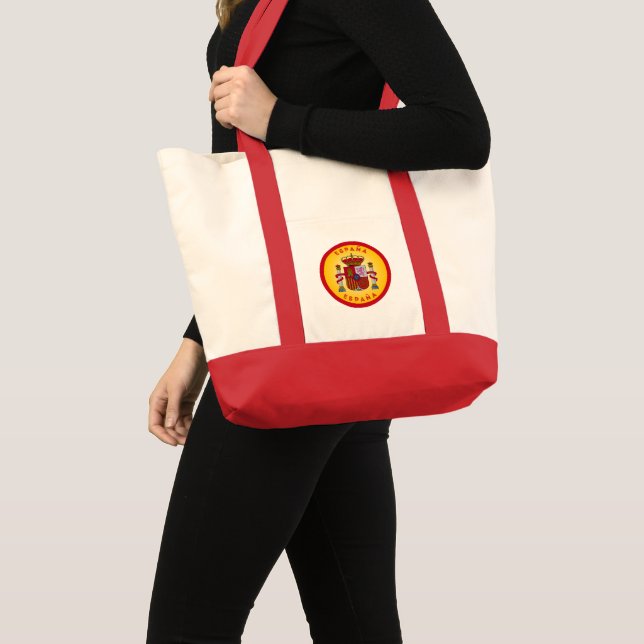 Spain Coat of Arms Circle Shape  Tote Bag (Front (Product))