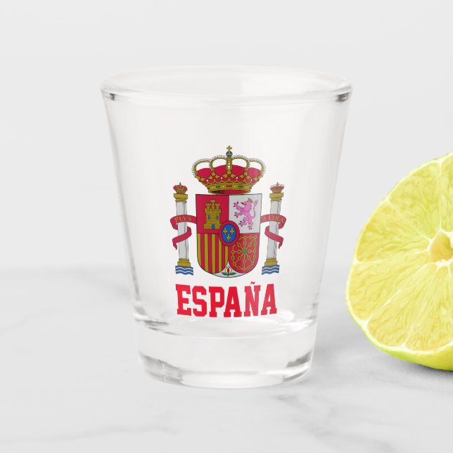 SPAIN Coat of Arms Shot Glass (Front)