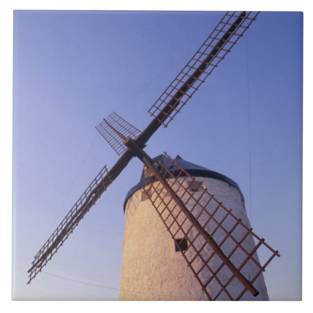 Spain, Consuegra, Castile-La Mancha Windmills 2 Ceramic Tile (Front)