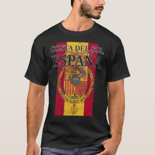 Spain Costa Del Sol Flag Travel Europe Holiday T-Shirt