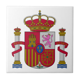 Spain country coat arms symbol emblem flag ceramic tile
