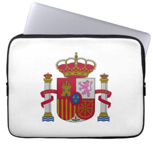 Spain country coat arms symbol emblem flag laptop sleeve