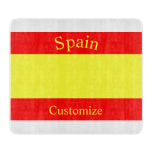 Spain Country Flag Thunder_Cove Cutting Board