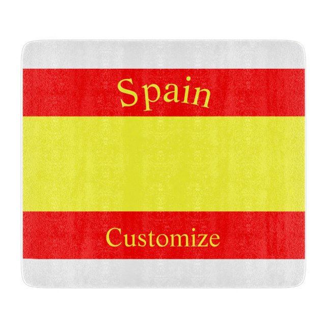 Spain Country Flag Thunder_Cove Cutting Board (Front)