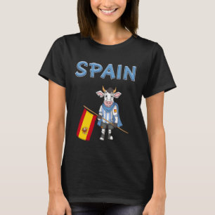 Spain Cow Spanish Fans T-Shirt