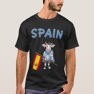 Spain Cow Spanish Fans T-Shirt