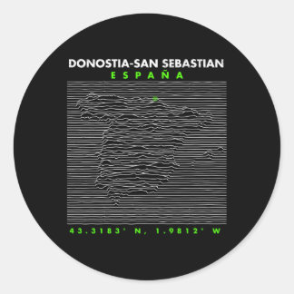 Spain Donostia-San Sebastian Classic Round Sticker