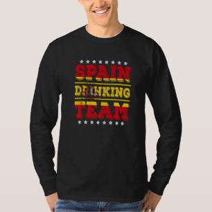 Spain Drinking Team Spain Flag Drinking T-Shirt