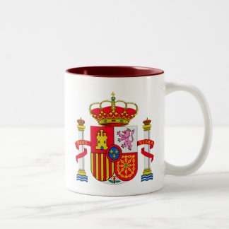 Spain emblem Two-Tone coffee mug