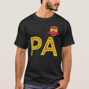 Spain Espa a Human Flag Letter P and A Spain Espa T-Shirt