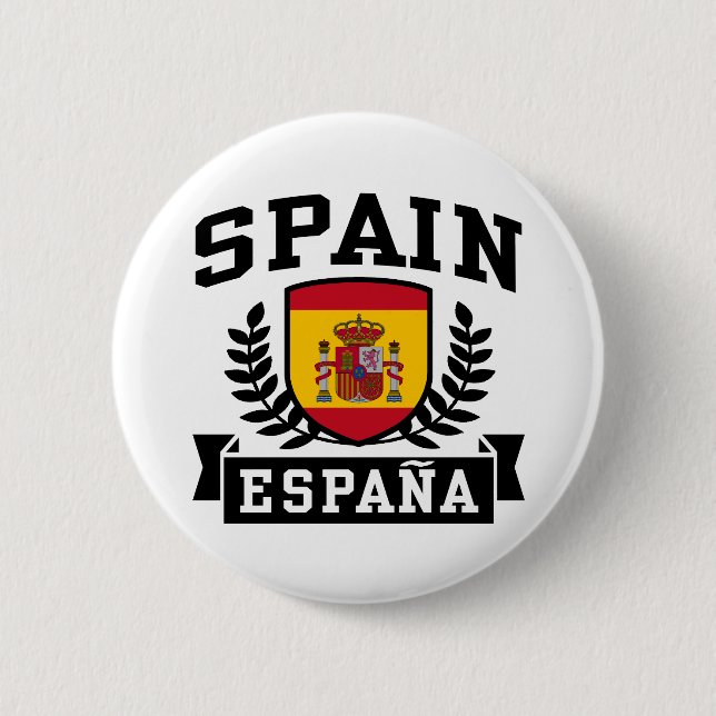 Spain Espana 6 Cm Round Badge (Front)