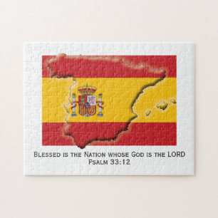 SPAIN   España   Blessed Nation   SPANISH FLAG Jigsaw Puzzle
