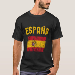 Spain Espana Flag Distressed T-Shirt