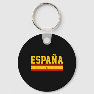 Spain Espana Flag Footbyll Sports Fan Souvenir Gif Key Ring