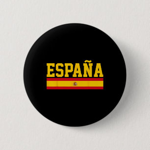 Spain Espana Flag Footll Sports Fan Souvenir Gift 6 Cm Round Badge