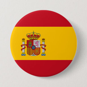 Spain Flag 7.5 Cm Round Badge