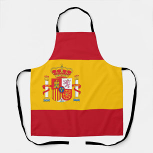 Spain flag apron