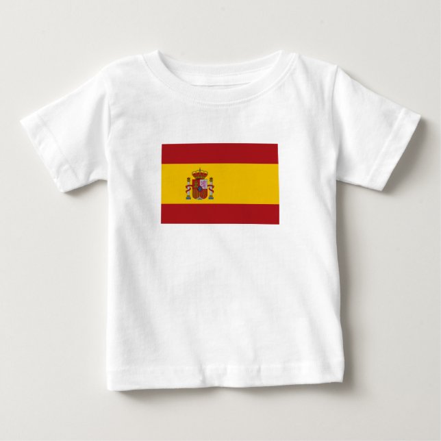 Spain Flag Baby T-Shirt (Front)