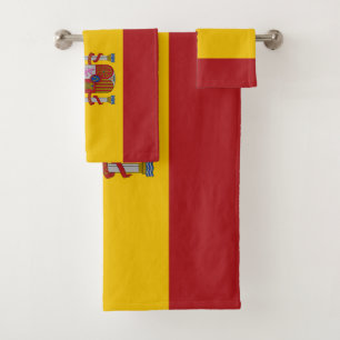 Spain Flag Bath Towel Set