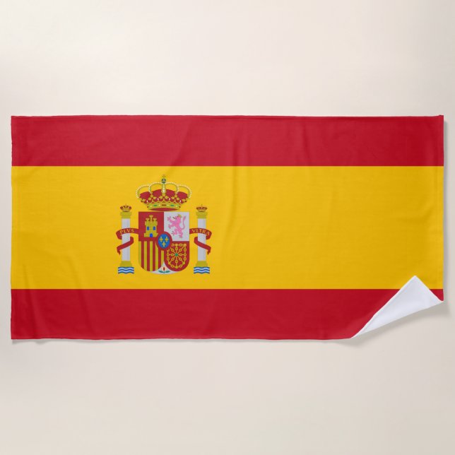 Spain flag Beach Towel (Front)