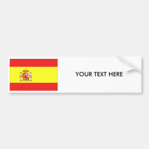 SPAIN FLAG Bumper Sticker