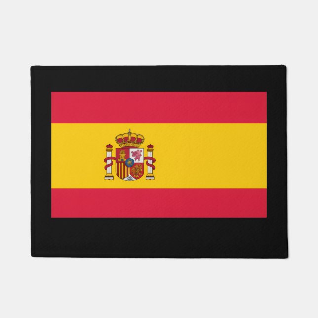 Spain Flag – Classic National Pride Design Doormat (Front)