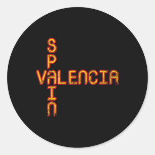 Spain Flag Classic Round Sticker