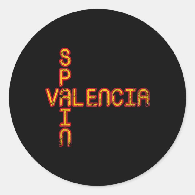 Spain Flag  Classic Round Sticker (Front)